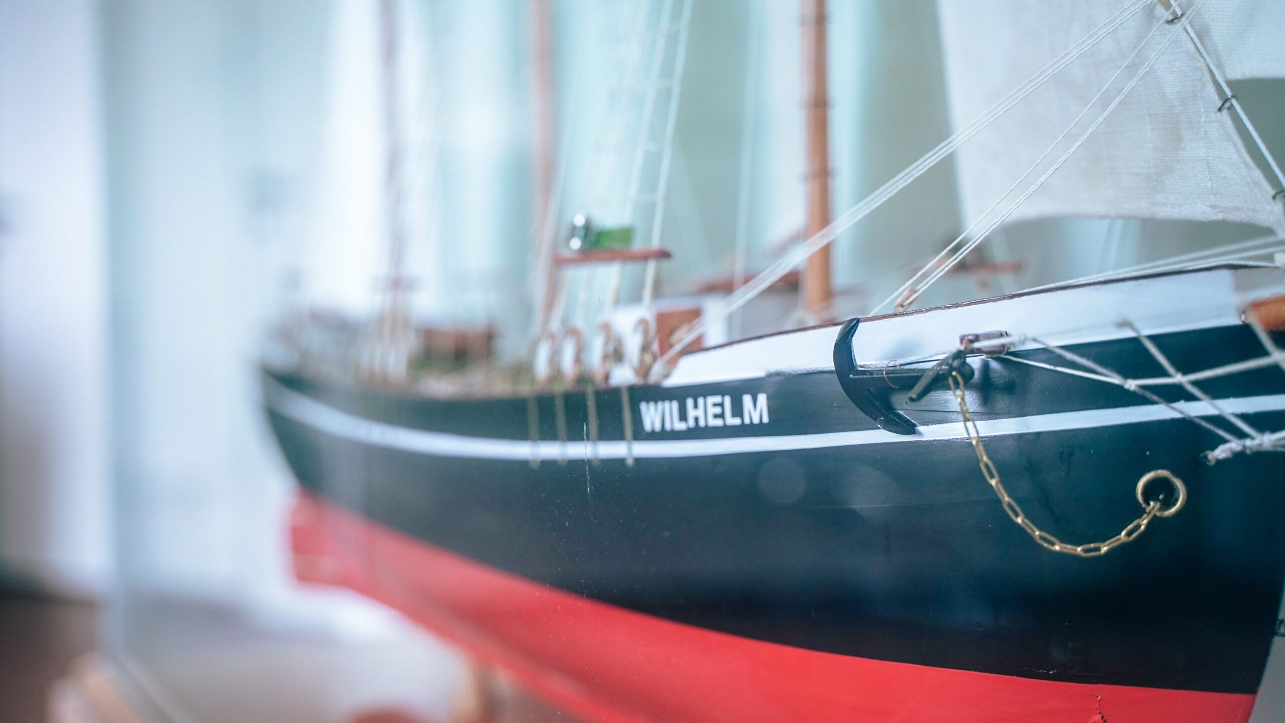 Dieses Bild zeigt ein Miniatur Schiff